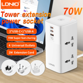 SC4383 | LDNIO 70W Multifunctional Universal Desktop Power Adapter