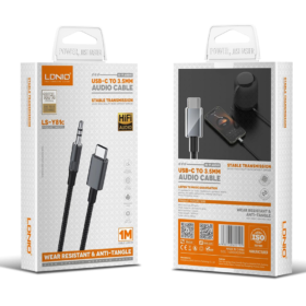 ⁦LS-Y81C | كيبل تحويل من AUX الى type-c للأنظمة الصوتية بطول 1 متر⁩ - الصورة ⁦9⁩