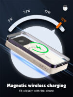 PQ12| LDNIO10000mAh Magnetic Wireless Power Bank - Image 16