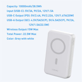 PQ16 | LDNIO10000mAh Magnetic Wireless Power Bank - Image 5
