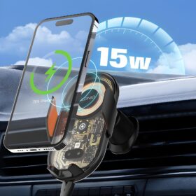 MW30 | LDNIO Wireless Charging Car Phone Holder - Image 4