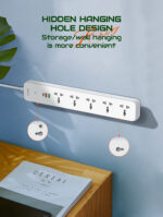 SC5319 | LDNIO Multi Socket Extension Lead with 5 AC 3 USB Power Socket Plug Extender 2M - Image 3