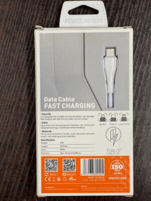 ⁦LS622 | كابل من يو اس بي إلى تايب سي  بطول 2 متر 25 وات للشحن السريع ونقل البيانات⁩ - الصورة ⁦7⁩