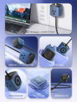 SC3319 | LDNIO 6 in 1 Power Socket Adapter Desktop Charger 65W USB-C - Image 5