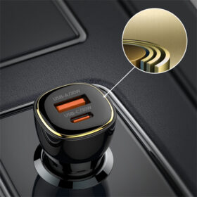 C103 | LDNIO 60W PD QC Super Fast Car charger with type-C Cable - Image 5