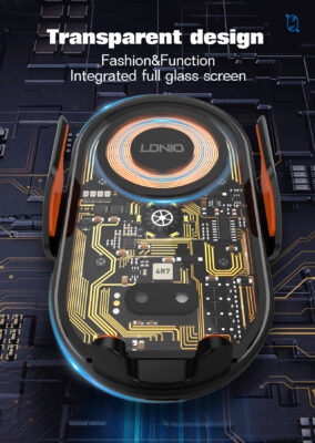 MA30-1| LDNIO Wireless Charging Car Phone Holder with stand - Image 4