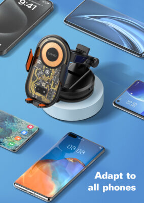 MA30-1| LDNIO Wireless Charging Car Phone Holder with stand - Image 16