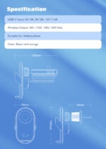 ⁦MA30-1| حامل تابلوه سيارة للهاتف وشاحن لاسلكي  يفتح و يغلق اتوماتيك بقدرة 15وات⁩ - الصورة ⁦21⁩
