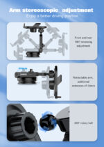 ⁦MA30-1| حامل تابلوه سيارة للهاتف وشاحن لاسلكي  يفتح و يغلق اتوماتيك بقدرة 15وات⁩ - الصورة ⁦8⁩