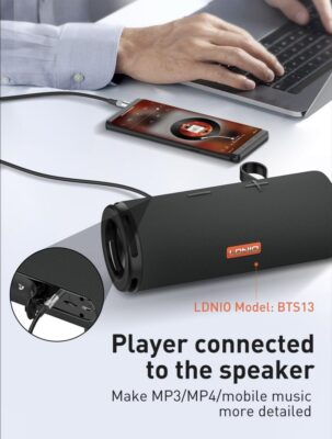 ⁦LS-Y82a | كابل صوت 3.5 ملم من لدنيو ابيض 2 متر⁩ - الصورة ⁦3⁩