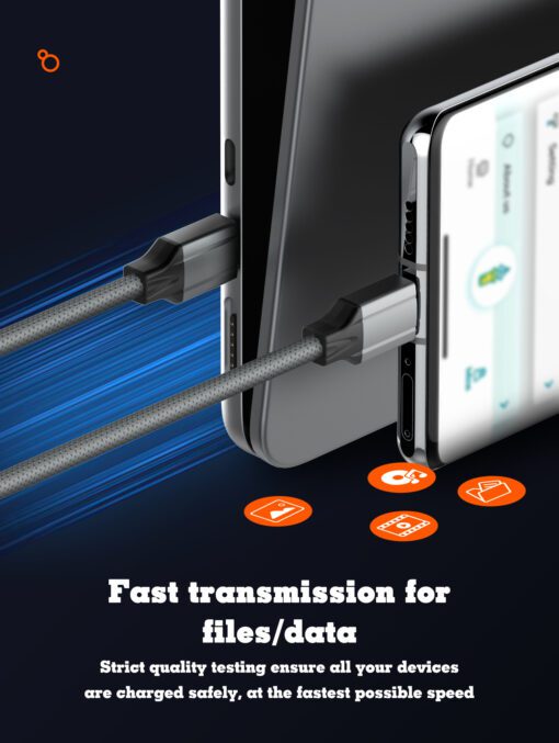 LC442i |LDNIO Original 30W Fast Charging PD QC Usb Data Type C To lightning  Charger Cable For iPhone 2M - Image 3