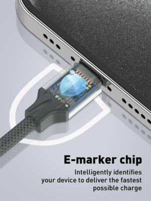 LDNIO | LC442C 100W High Power E-marker Chip Type-C to Type-C | 2M - Image 6