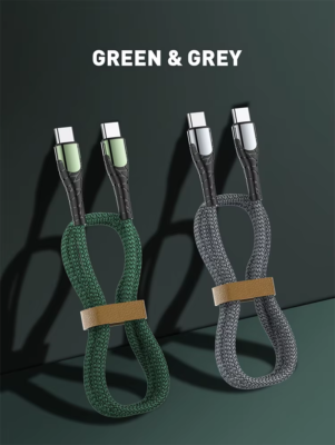 ⁦LC101 لدنيو |كابل شحن 65وات نوع تايب سي الى تايب سي USB-C TO type-c⁩ - الصورة ⁦8⁩