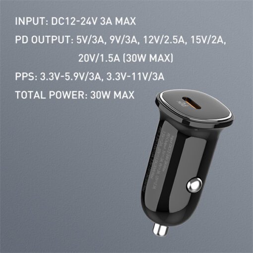C106 | LDNIO 30W PD Super Fast Car charger - Image 6