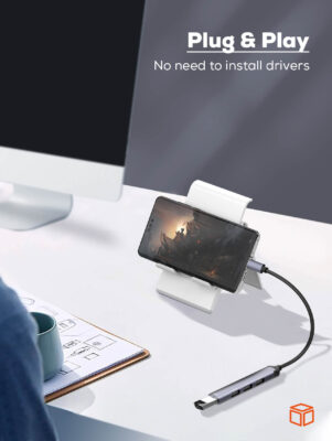 LDNIO | DS-34U 4 in 1 usb c dock station Mini Converter - Image 3