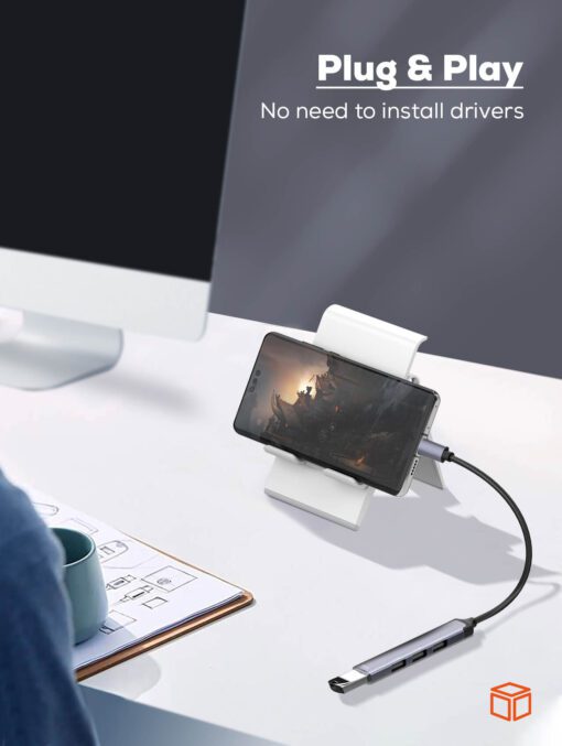 LDNIO | DS-34U 4 in 1 usb c dock station Mini Converter - Image 3