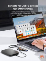 ⁦DS-34U | محول صغير 4 في 1 بمنفذ USB-C l متوافق مع جميع انظمة التشغيل⁩ - الصورة ⁦5⁩