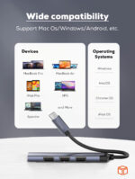 LDNIO | DS-34U 4 in 1 usb c dock station Mini Converter - Image 6