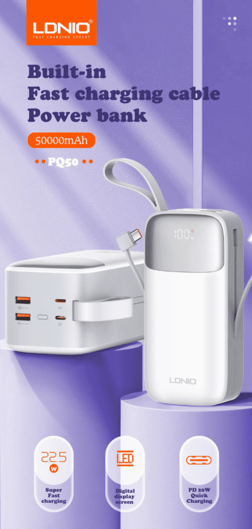 LDNIO | PQ50 | 50000mAh Power Bank - Image 9