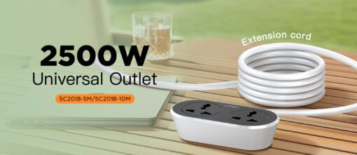 LDNIO | SC2018 2 AC Outlet Universal Extension Power Socket 10M - Image 2