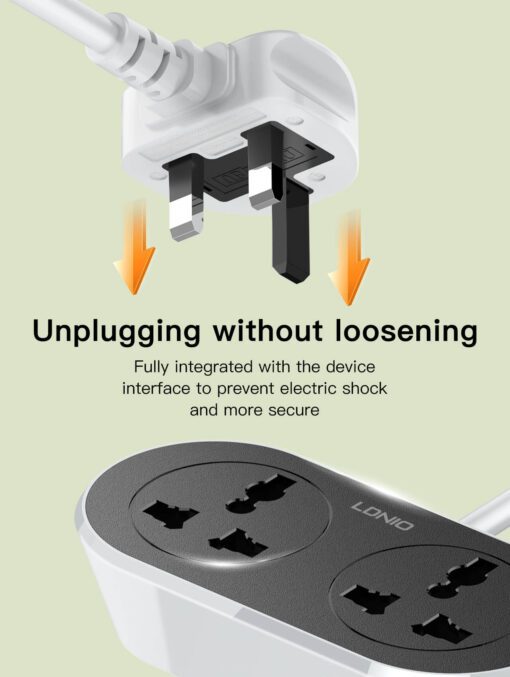 LDNIO | SC2018 2 AC Outlet Universal Extension Power Socket 10M - Image 4