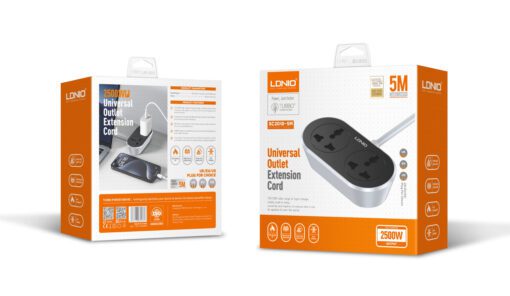 LDNIO | SC2018 2 AC Outlet Universal Extension Power Socket 10M - Image 11