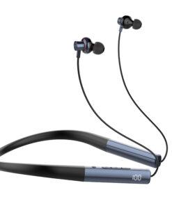 N01 | سماعة رأس ستيريو لاسلكية LDNIO مع سماعة رأس بلوتوث حول الرقبة باللون الأزرق