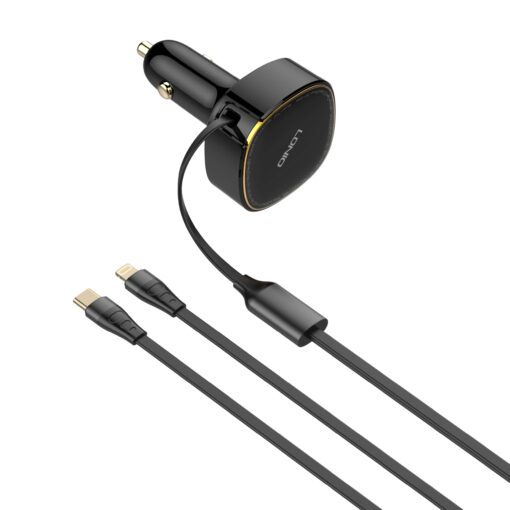 30W Wired Type-C OR Lightning Ultra Fast Car Charger C107 - Image 10