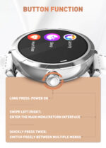 SW02 | LDNIO Compact and Round Smart Watch GOLD - Image 14