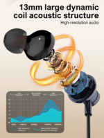 N01 | LDNIO Wireless stereo headset Neckband bluetooth headset Blue - Image 8