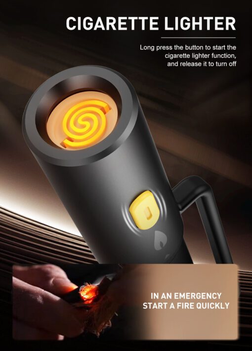 LDNIO | LC20  3in1 Lighting/USB-C to USB/C with Cigarette lighter GRAY - Image 2