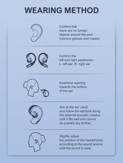 T12 | LDNIO Wireless Stereo BT Earbuds Over-Ear Headphones | black - Image 4