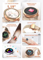 SW02 | LDNIO Compact and Round Smart Watch GOLD - Image 5