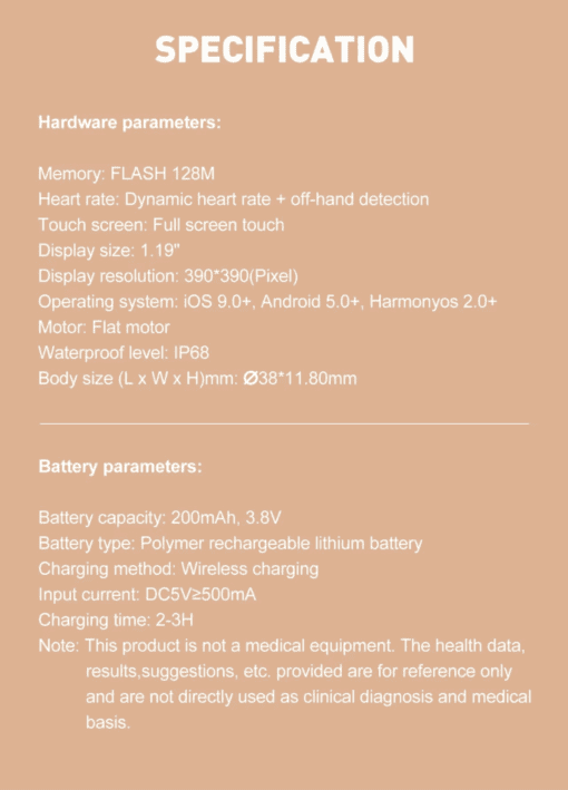 SW02 | LDNIO Compact and Round Smart Watch GOLD - Image 17