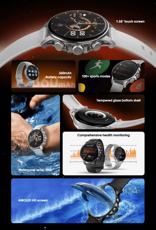 SW01 | High-performance device smartwatch color silver - Image 14