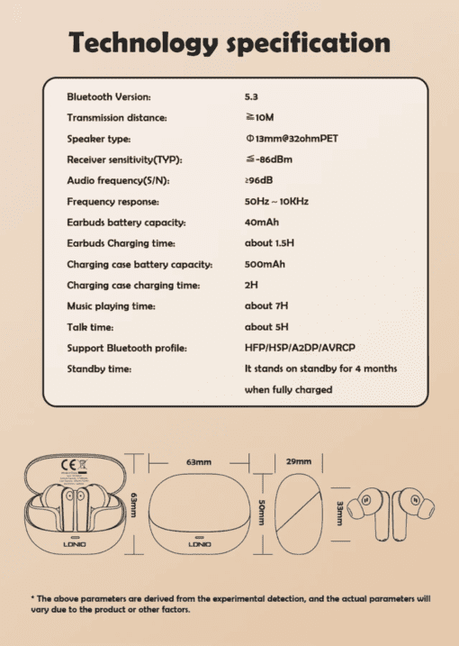 T06 | LDNIO Wireless Stereo BT Earbud in-ear Earphone - Image 11