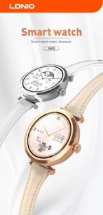SW02 | LDNIO Compact and Round Smart Watch GOLD - Image 10