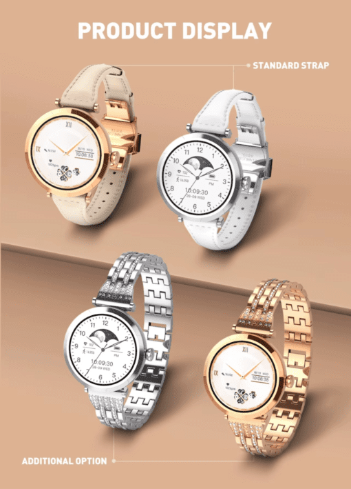 SW02 | LDNIO Compact and Round Smart Watch GOLD - Image 16