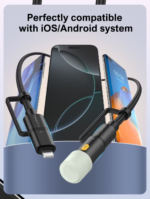 LDNIO | LC19 3-in-1 65W Super Fast Charging Cable 1.2m with LED Light Durable - Image 2