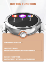 SW02 | LDNIO Compact and Round Smart Watch GOLD - Image 9