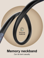 N01 | LDNIO Wireless stereo headset Neckband bluetooth headset Blue - Image 10