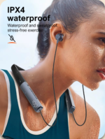 N01 | LDNIO Wireless stereo headset Neckband bluetooth headset Blue - Image 2