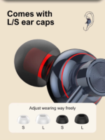 N01 | LDNIO Wireless stereo headset Neckband bluetooth headset Blue - Image 5