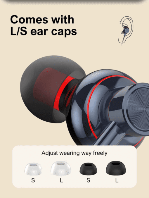 N01 | LDNIO Wireless stereo headset Neckband bluetooth headset Blue - Image 5