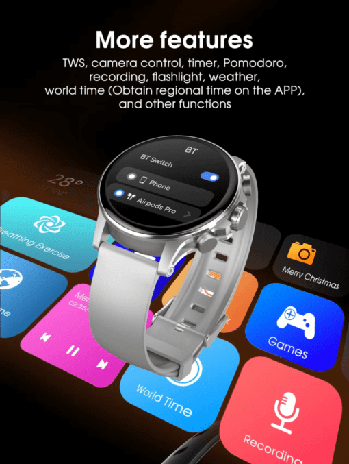 SW01 | High-performance device smartwatch color silver - Image 16
