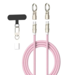 LDNIO LC22C 65W Fast Charging Nylon Lanyard Type-C Data Cable 1.2M Black - Image 3