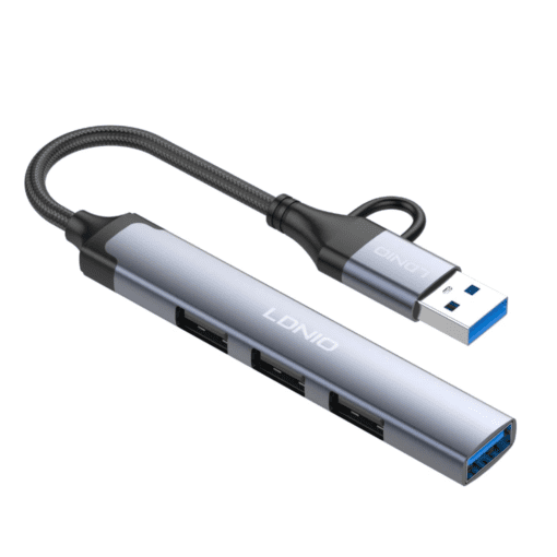 Ldnio | DS-64C 4-in-1 USB/Type-C Hub Adapter - Image 6