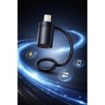 ⁦LC290 | محول نقل بيانات OTG للايفون إلى يو اس بي ايه وحزام سيليكون مانع للفقد⁩ - الصورة ⁦5⁩