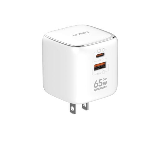 ⁦Q2617 | شاحن بقوة 65W | شحن فائق السرعة للهواتف واللاب توب بمنفذ Type-C و QC3.0⁩ - الصورة ⁦5⁩