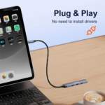 Ldnio Ds-74c Hub Usb-c Multi portas 3 TYPE-c + 1 Usb 3.0 - Image 7